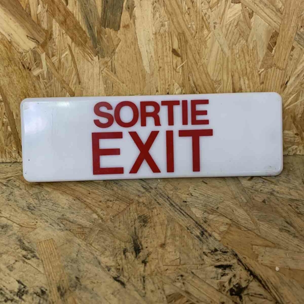 Air France Airbus A319 F-GRHP emergency exit sign for sale.