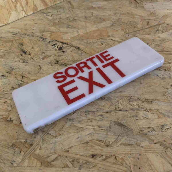 Air France Airbus A318 F-GUGJ emergency exit sign for sale.