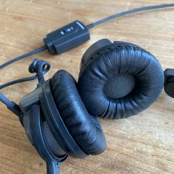 Sennheiser HMEC26-2 aviation headset for sale.