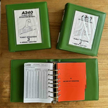 Airbus A340 Flight Crew Operating Manual (FCOM) flight operations for sale.