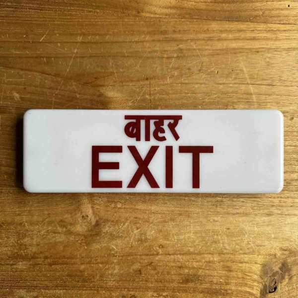 IndiGo Airbus A320 VT-IHW exit sign for sale.