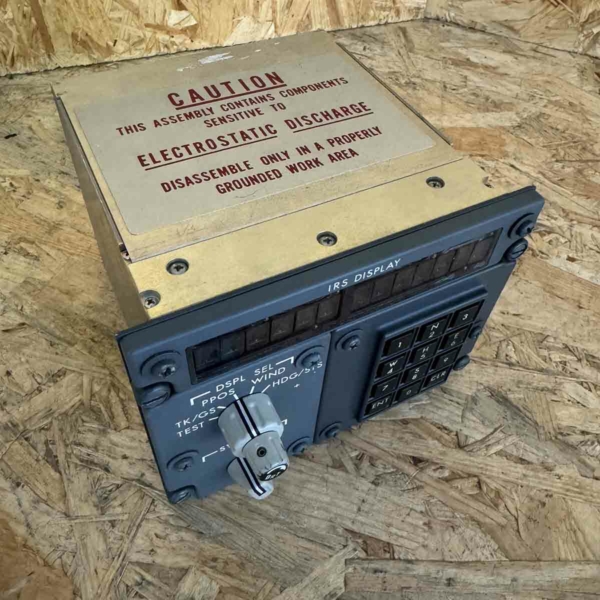 Boeing 737 IRS display, Honeywell CG1135 inertial system display unit for sale.