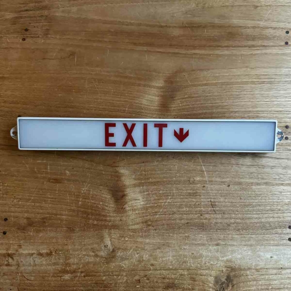 Boeing emergency exit sign for sale.