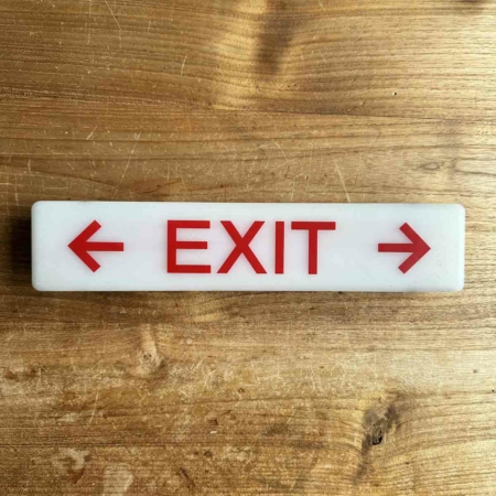 Boeing emergency exit sign for sale.