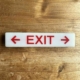 Boeing emergency exit sign for sale.