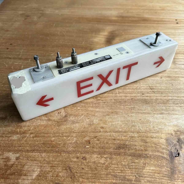 Boeing emergency exit sign for sale.