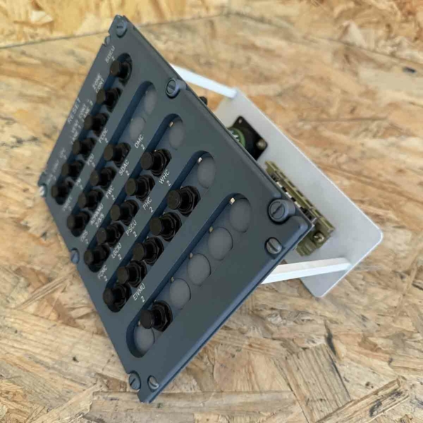 Airbus A330 overhead circuit breaker panel 262VU for sale.