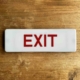 Airbus A320 family emergency exit sign for sale.