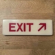 Airbus A340 emergency exit sign for sale.