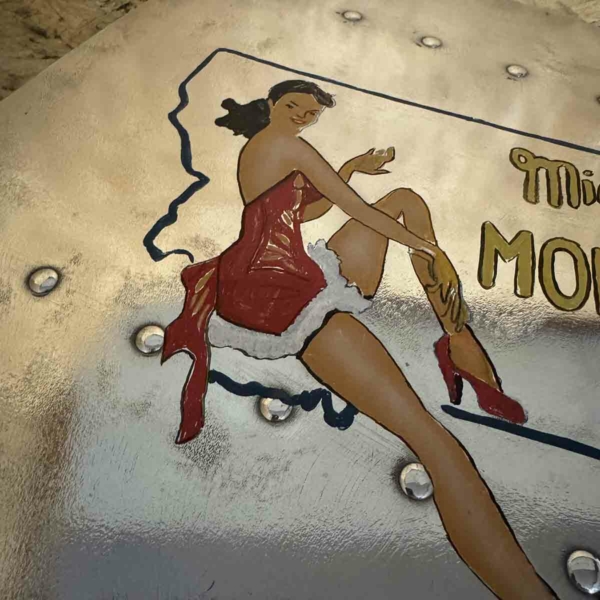 Skin panel of Douglas C-47B Dakota 44-76787 with Miss Montana nose art.