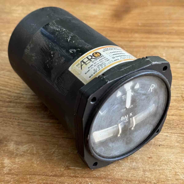 Bendix aviation corp 3906-1M-A1 electric turn and bank indicator for sale.