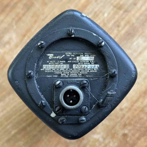 Bendix aviation corp 14608-1AN-1B gyro horizon indicator for sale.