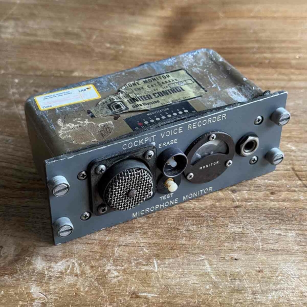 Cockpit voice recorder for sale.