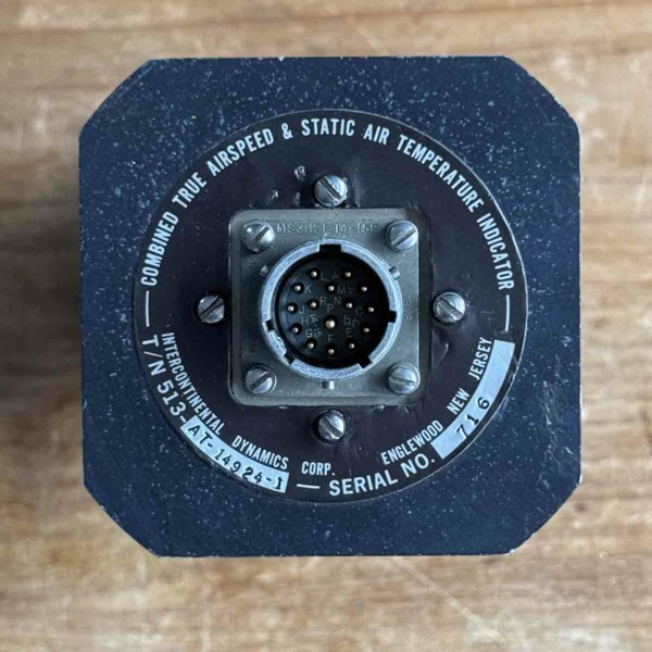 Combined true airspeed & Static air temperature indicator (SAT/TAS) for sale.