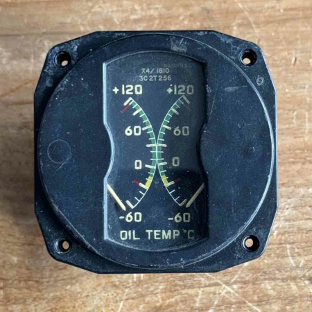 Dual gage oil temperature indicator for sale.