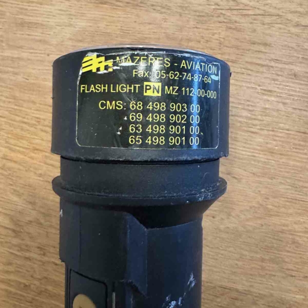 Mazeres Aviation flashlight for sale.