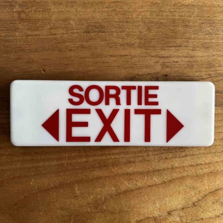 Air France Airbus A319 F-GRXD emergency exit sign for sale.